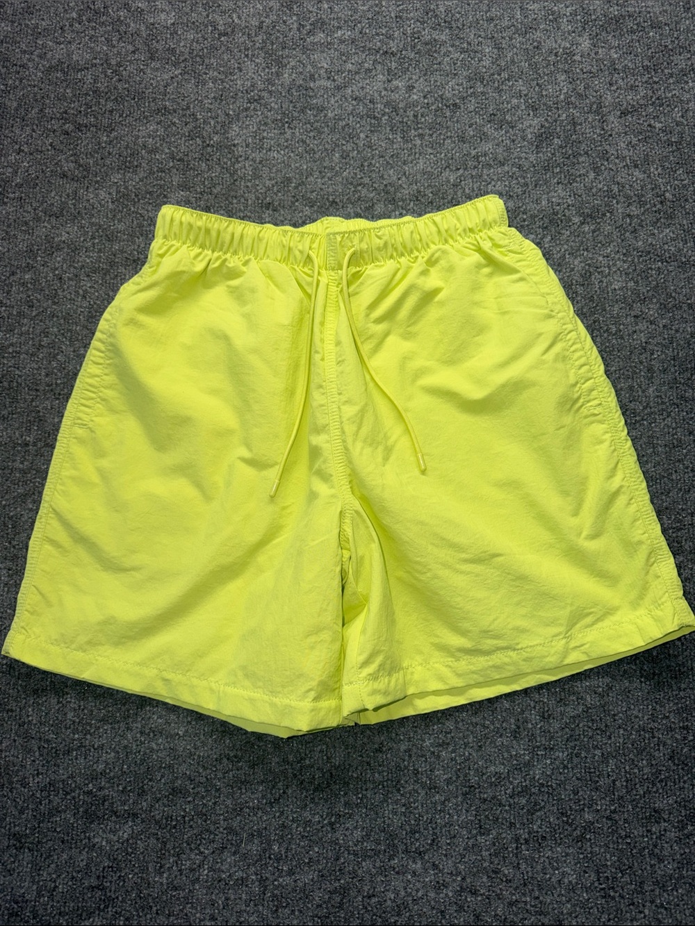 LCKR Neon Yellow Athletic Swim Shorts